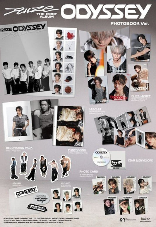 RIIZE [ODYSSEY] Photobook Ver / 1st Full Album + Member Option POB