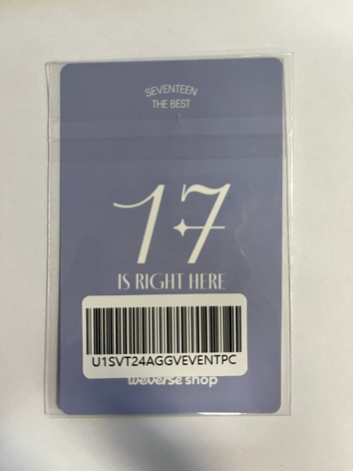 [SEVENTEEN]  '17  IS RIGHT HERE' 승관 Official 공식 Photocard (Special GV 이벤트)